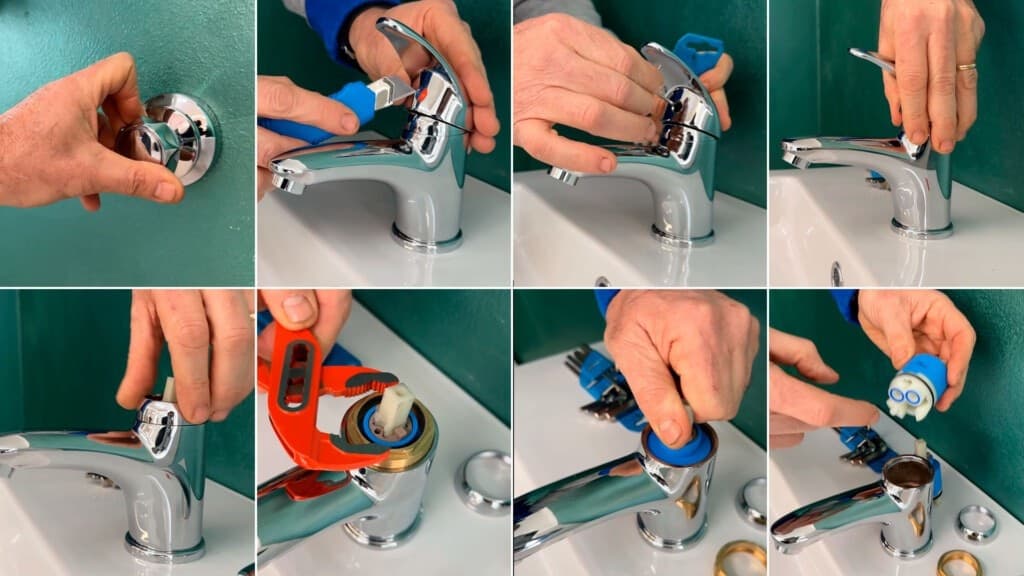 Cartuccia di ricambio da 40mm per miscelatore monocomando acqua calda e fredda - 4