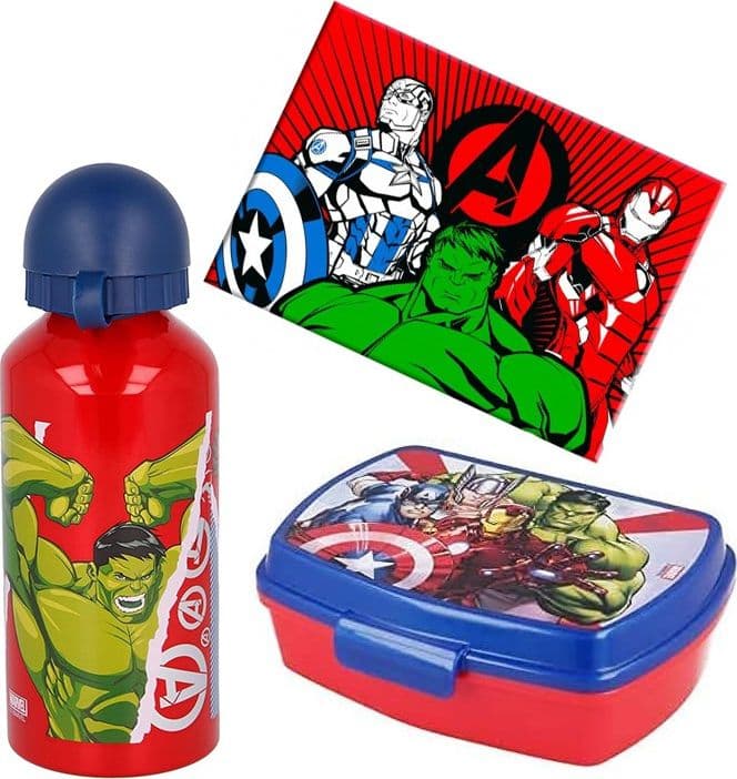 Set porta merenda con borraccia e tovaglietta ripiegabile vari personaggi - 2