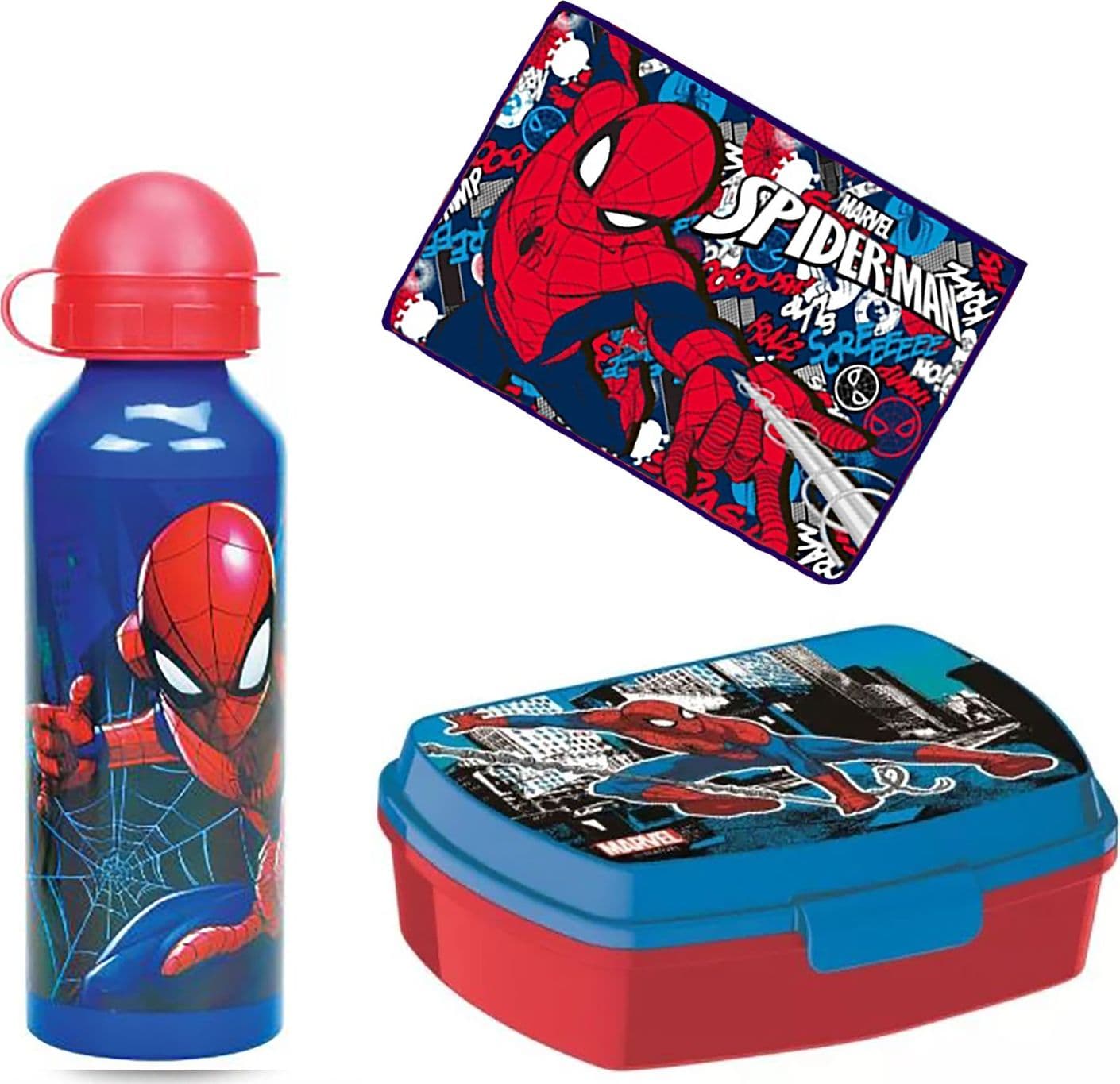 Set porta merenda con borraccia e tovaglietta ripiegabile vari personaggi - 6