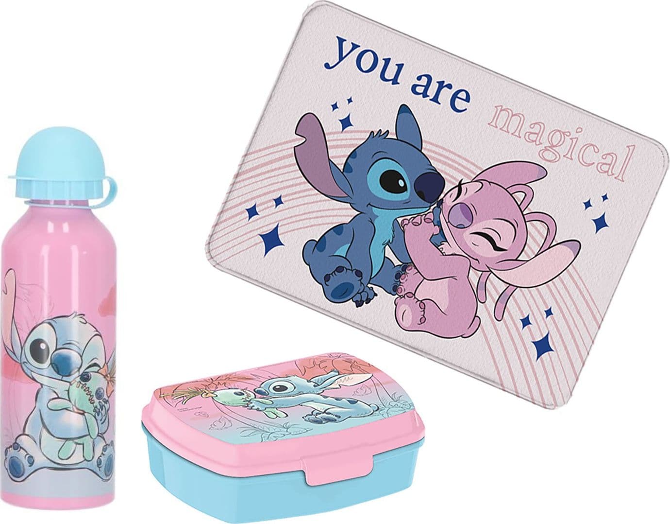 Set porta merenda con borraccia e tovaglietta ripiegabile vari personaggi - 9