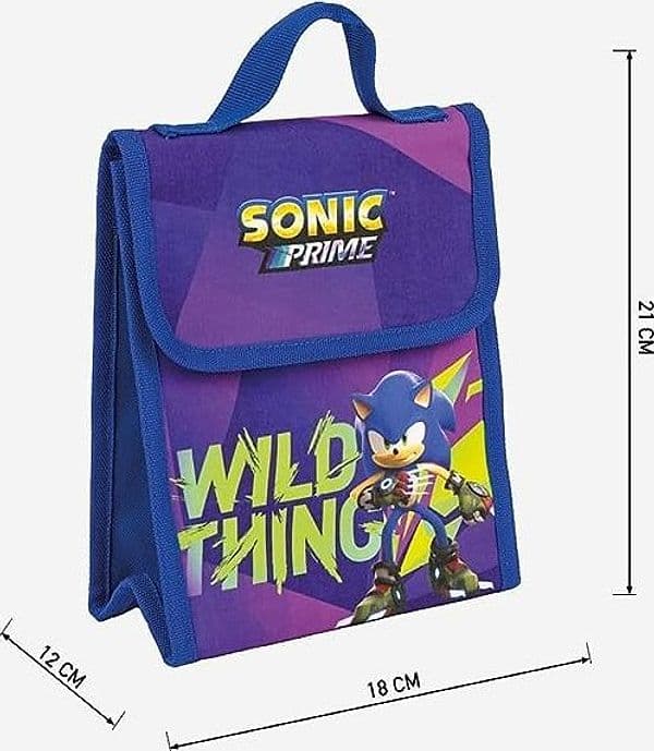 Zaino con portamerenda e astuccio sonic scuola - 2
