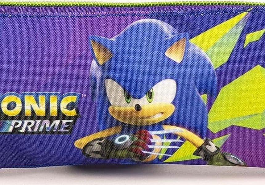 Zaino con portamerenda e astuccio sonic scuola - 4