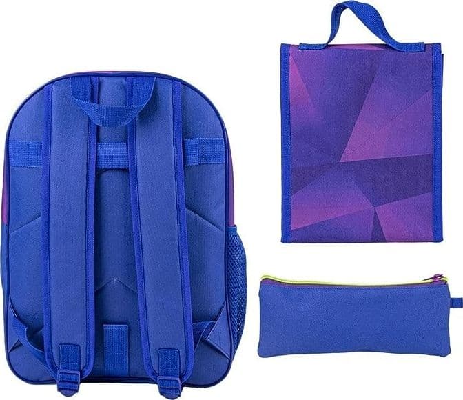 Zaino con portamerenda e astuccio sonic scuola - 5