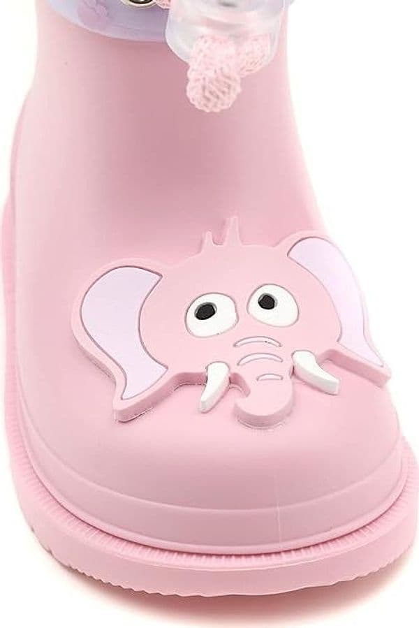 Stivali pioggia bambina dal 20 al 27 rosa elefante IGOR - 3