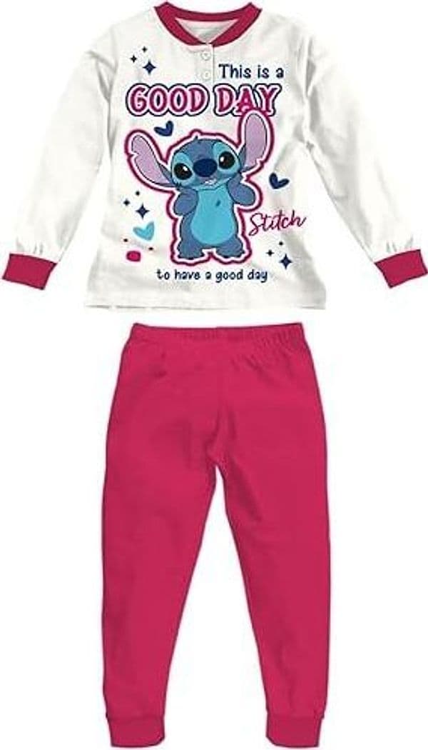 Pigiama Stitch interno felpato da 3 a 10 anni - 1