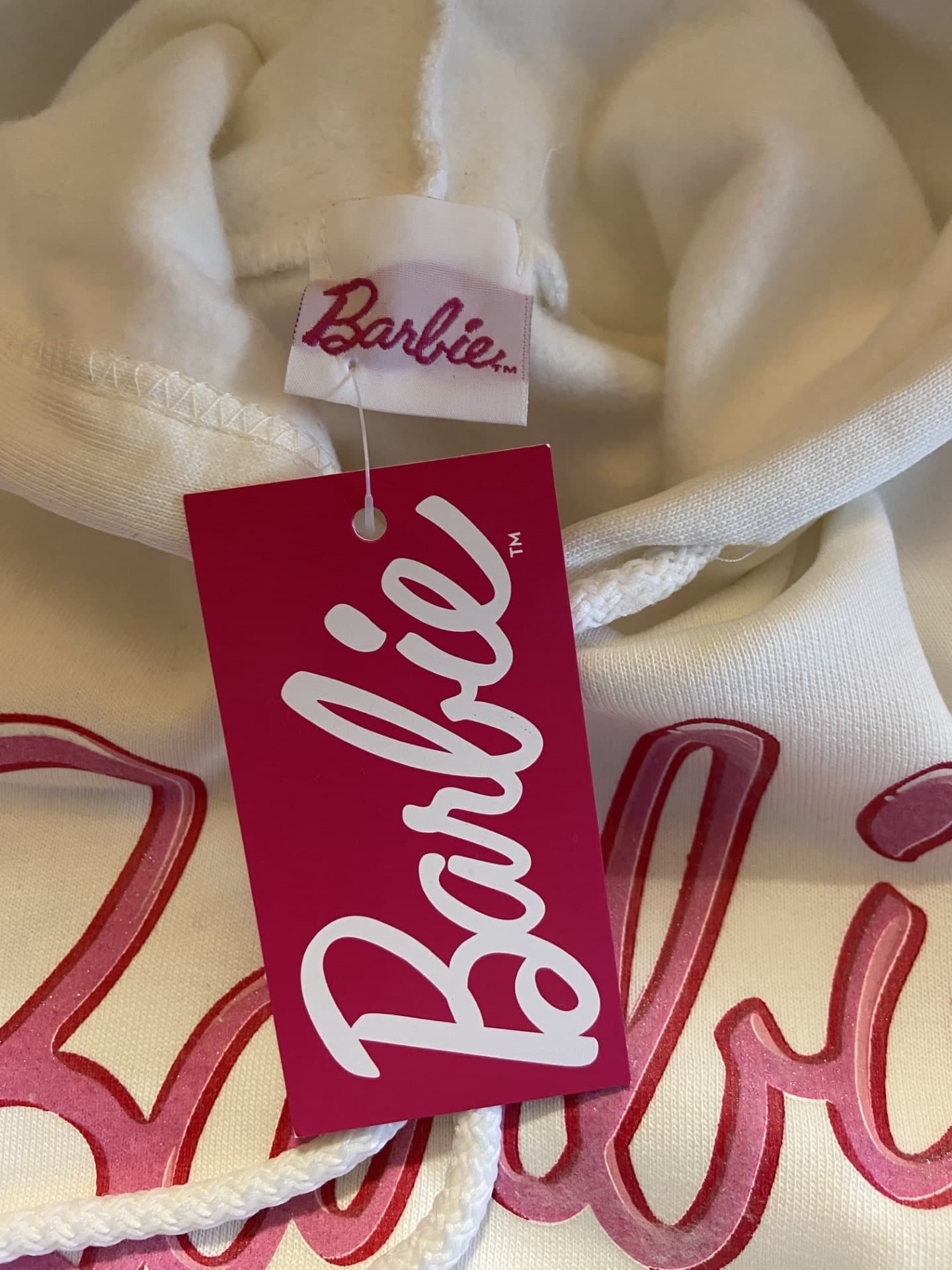 Felpa Barbie da 4 a 12 anni interno felpato made in Italy - 2