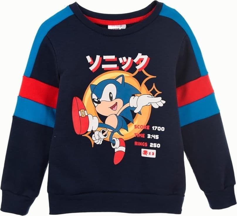 Felpa Sonic da 3 a 8 anni interno felpato - 1