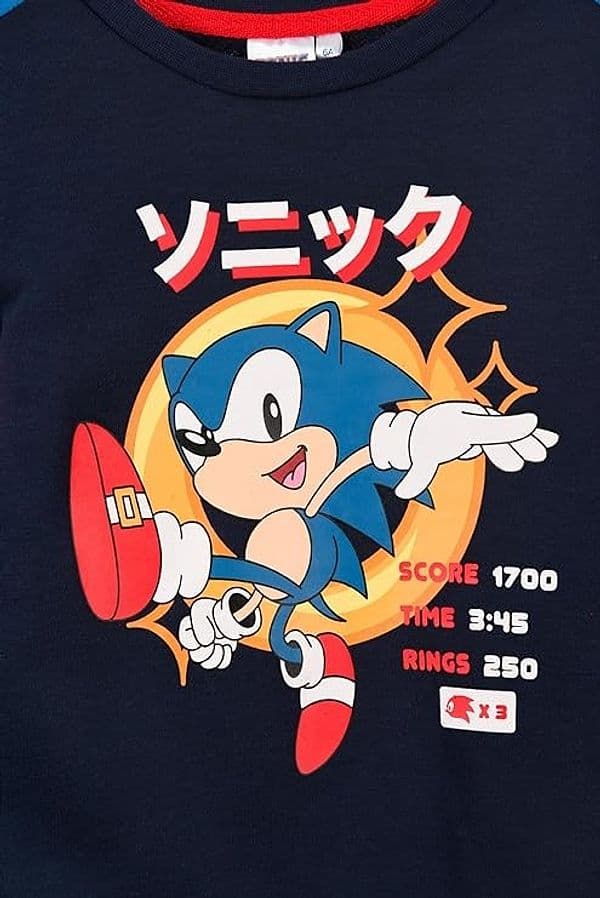Felpa Sonic da 3 a 8 anni interno felpato - 5