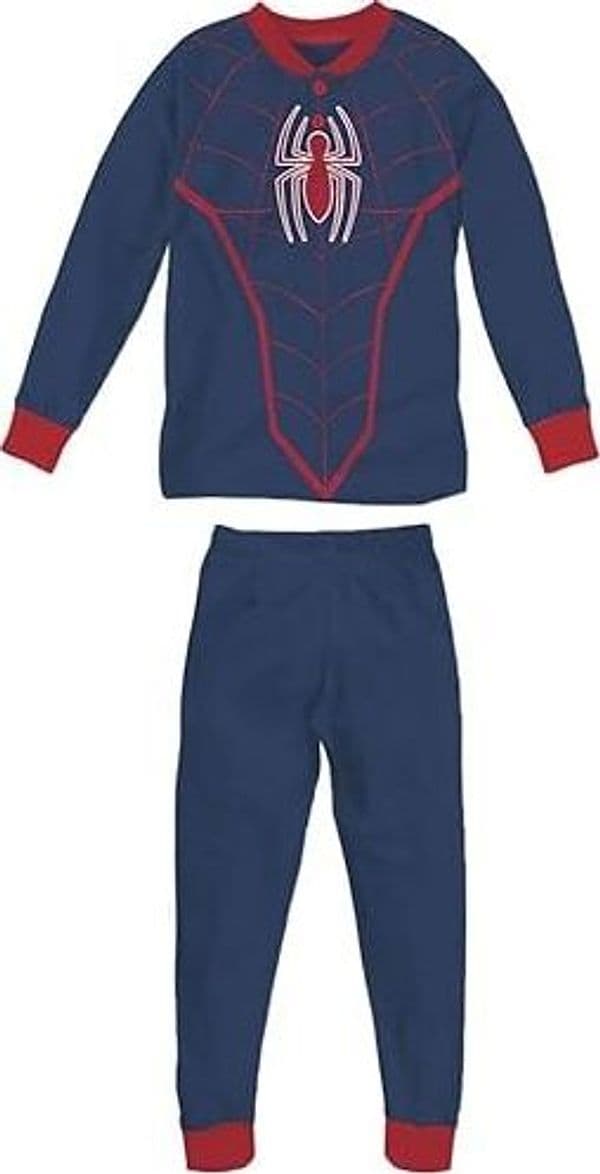 Pigiama Spiderman in caldo cotone da 3 a 10 anni Inverno - 1