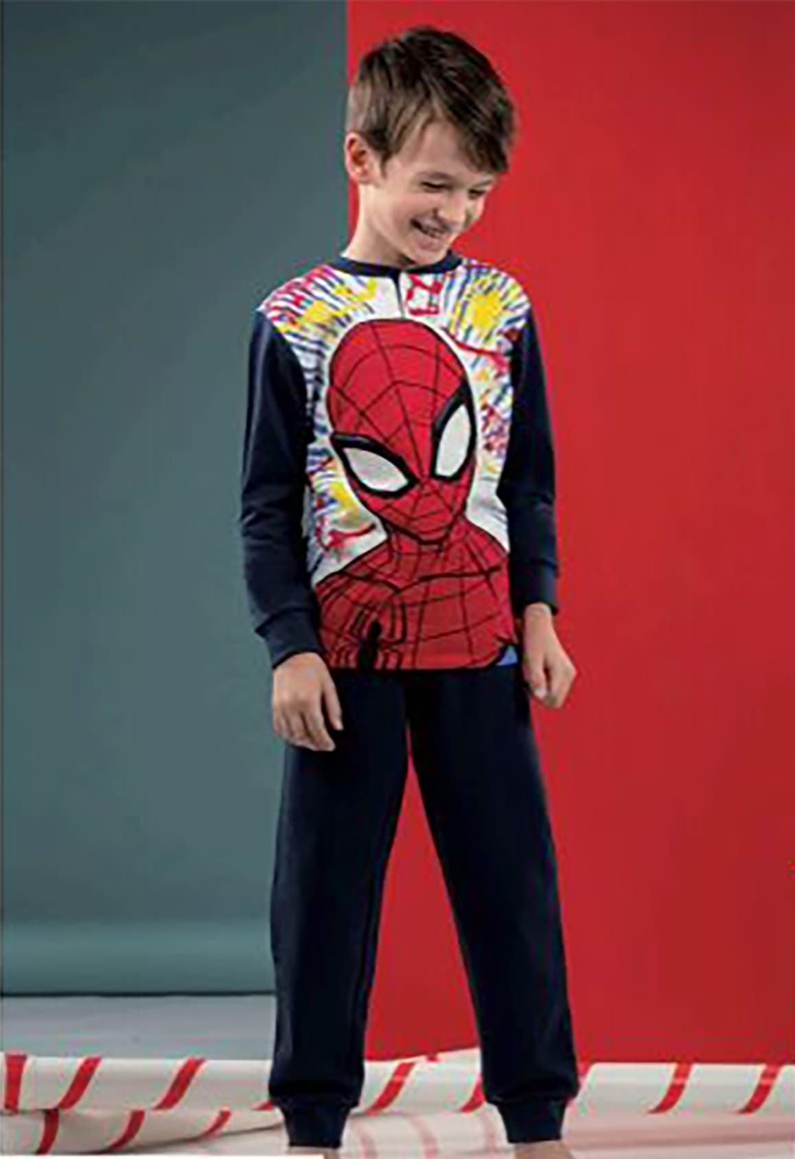 Pigiama Spiderman interno felpato da 3 a 10 anni Inverno - 2