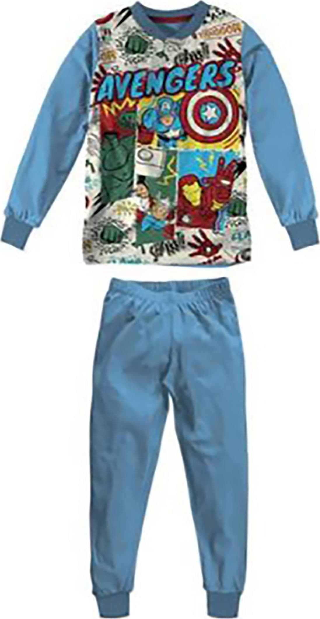Pigiama Avengers interno felpato da 3 a 10 anni Inverno - 1