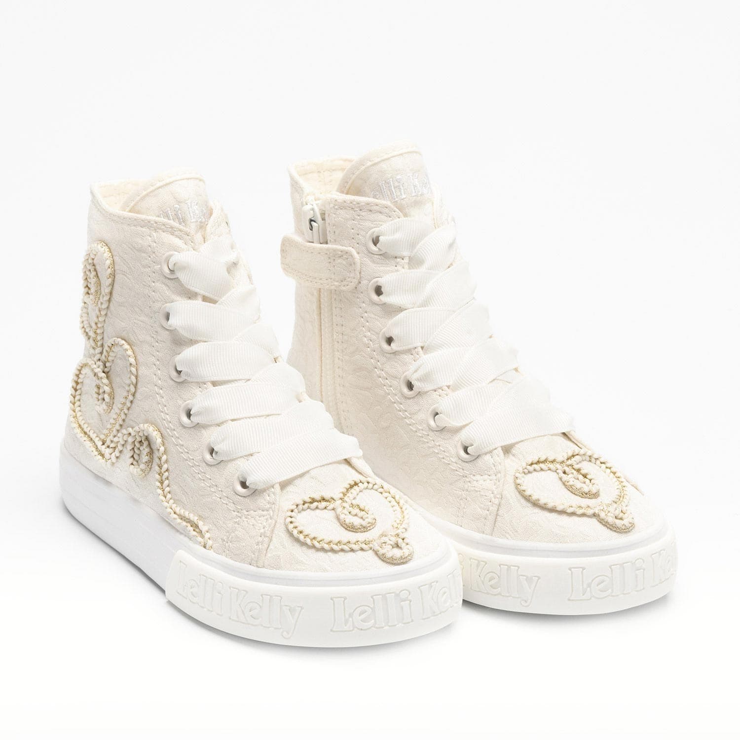 Scarpe tela alte Lelli Kelly dal 26 al 35 Egle omaggio cerchietto - 2