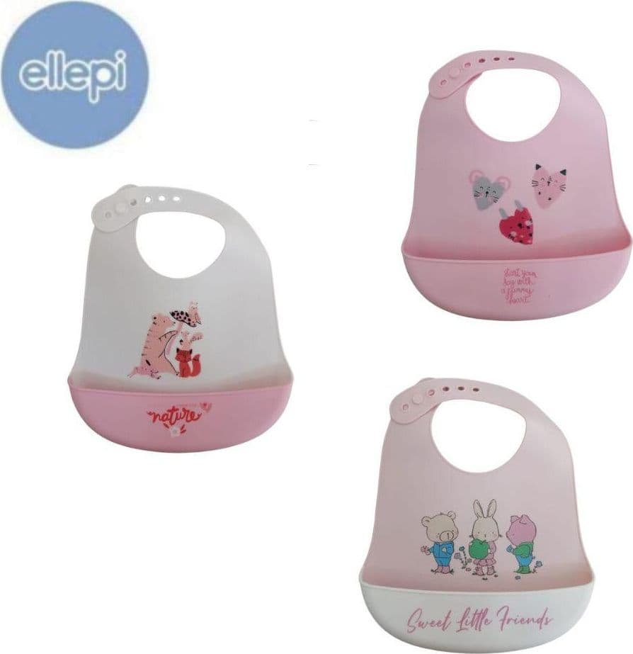 Bavetta silicone prime pappe bambina