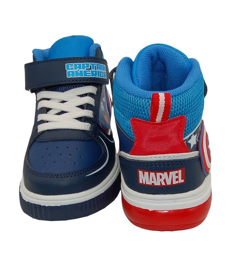 Scarpe Capitan America con luci numeri dal 25 al 33 blu - 4