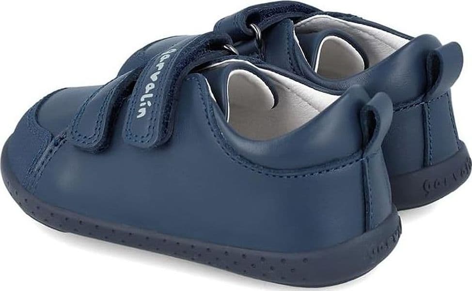Scarpe bambino blu primi passi barefoot 19 -24 Garvalin - 5