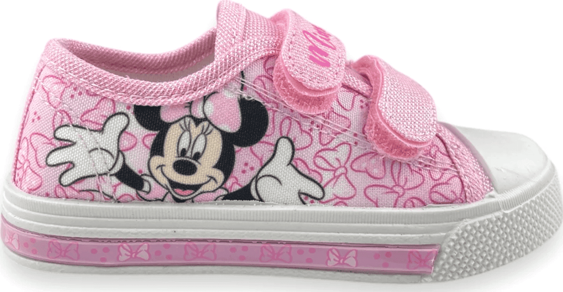 Scarpe Minnie bambina con luci dal 25 al 33 in tela