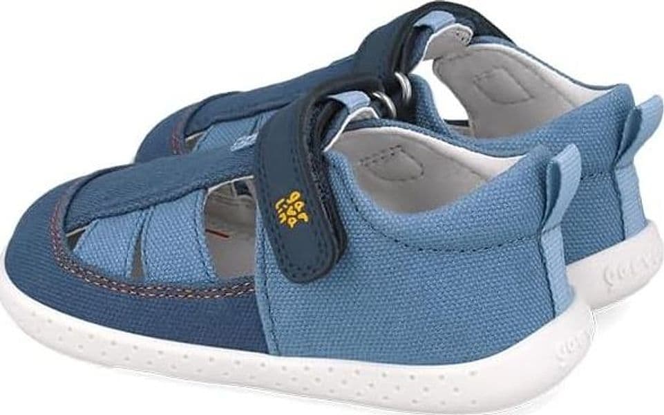 Sandali bambino blu primi passi barefoot 19 -26 Garvalin - 3