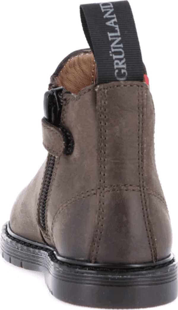 Stivaletto bimbo con elastico colorato marrone NILL 23 al 28 Grunland Junior - 3