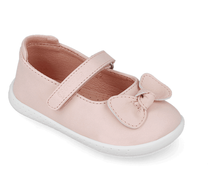 Bebè bambina barefoot primi passi rosa Garvalin