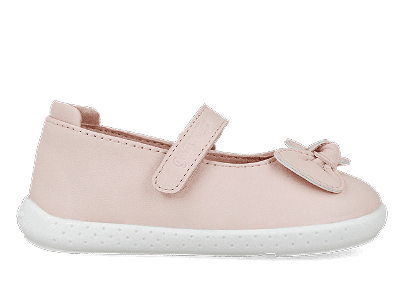 Bebè bambina barefoot primi passi rosa Garvalin - 4