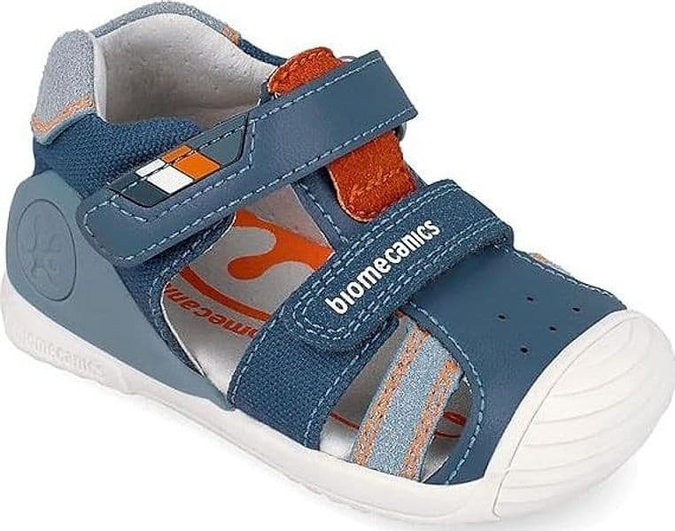 Sandali bambino primi passi tela e pelle 20 - 25 Biomecanics - 4