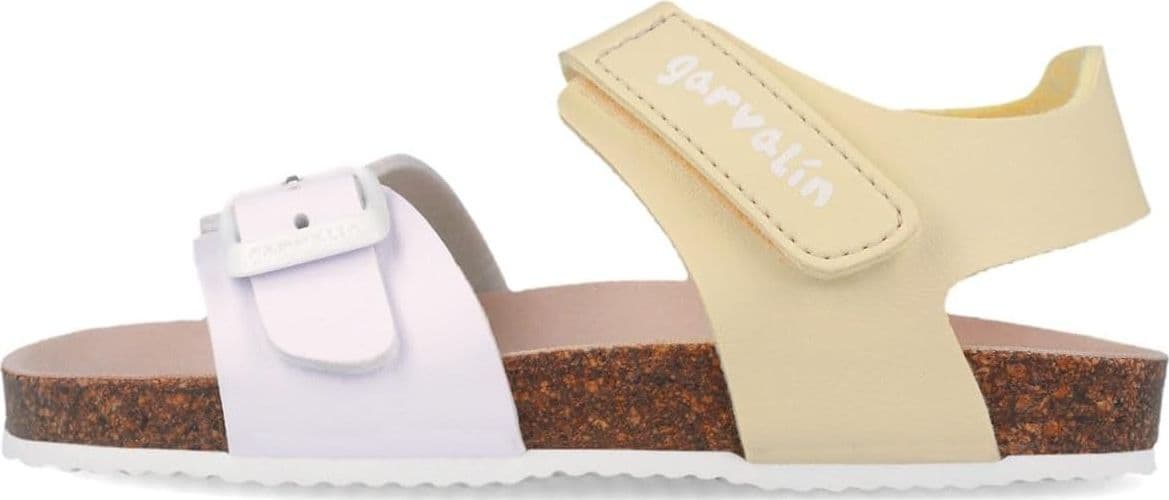 Sandali bambina bianco vaniglia dal 22 al 34 Garvalin - 3