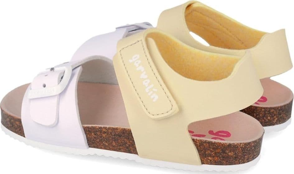 Sandali bambina bianco vaniglia dal 22 al 34 Garvalin - 4