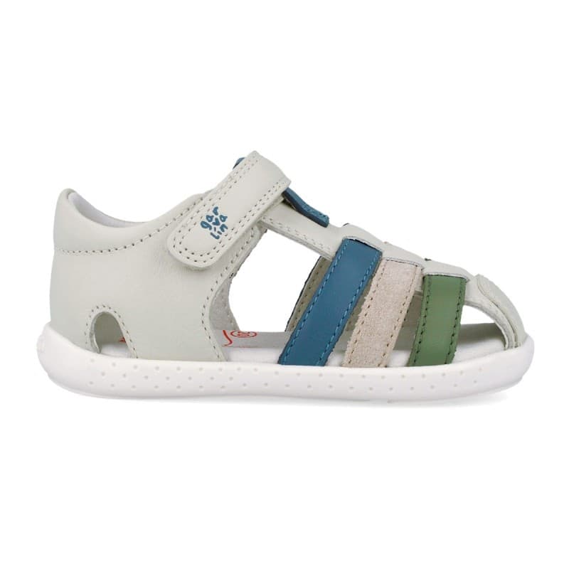 Sandali bambino pelle primi passi barefoot 19 -26 Garvalin - 2
