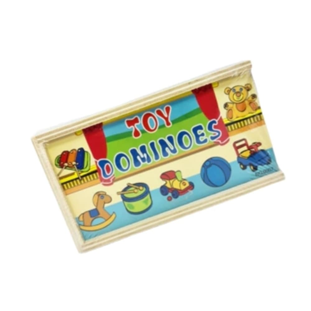 GIOCO EDUCATIVO IMPARARE A GIOCARE A DOMINO IN LEGNO PER BAMBINI A VARI TEMI 07949 - 8
