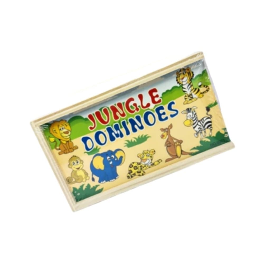 GIOCO EDUCATIVO IMPARARE A GIOCARE A DOMINO IN LEGNO PER BAMBINI A VARI TEMI 07949 - 10