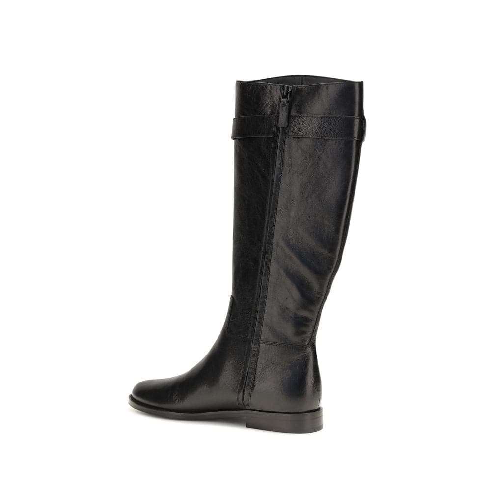 Tory Burch Black Calf Leather Bos Taurus Lace-Up Boots - 3