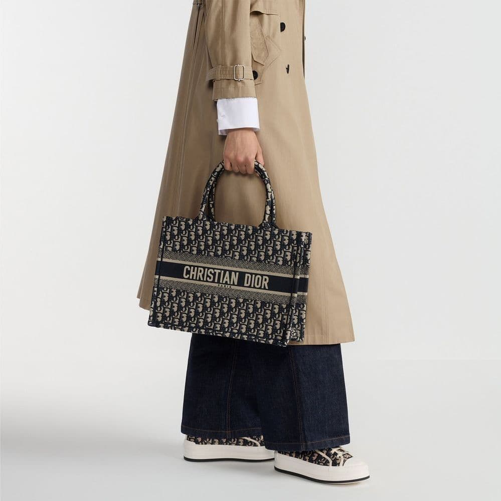 Dior Blue Cotton Tote Bag - 3