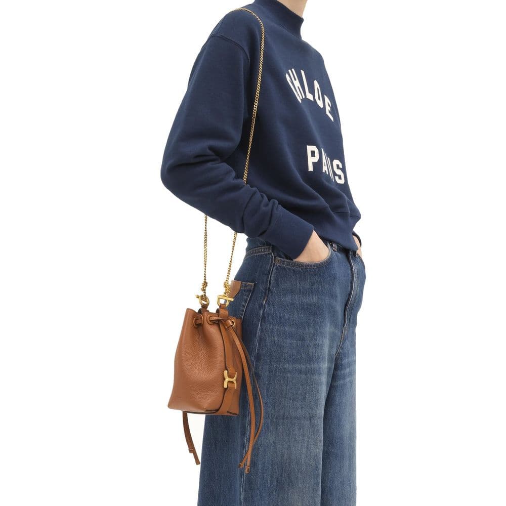 Chloé Brown Calfskin Backet Bag - 4