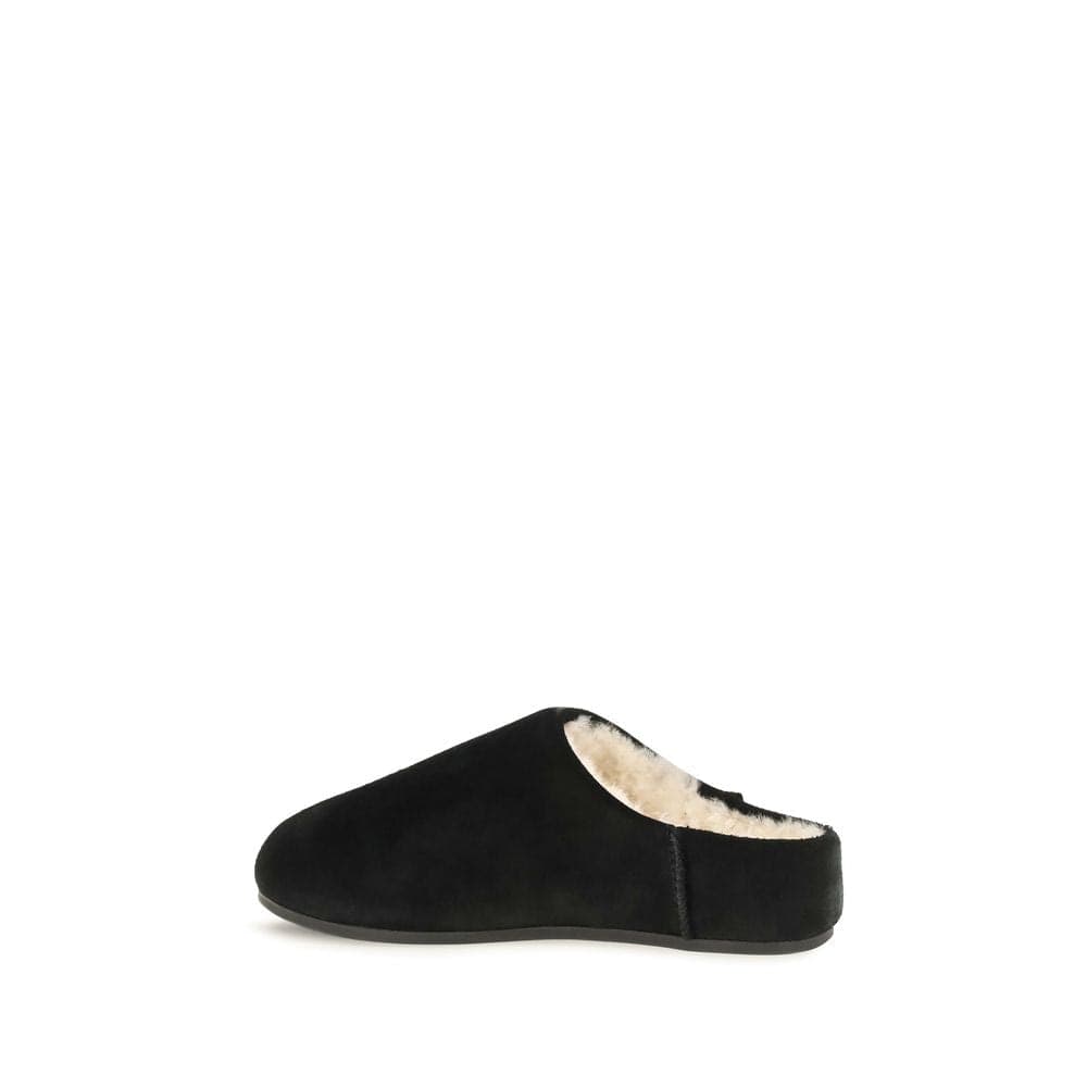 UGG Black Leather Mules - 3