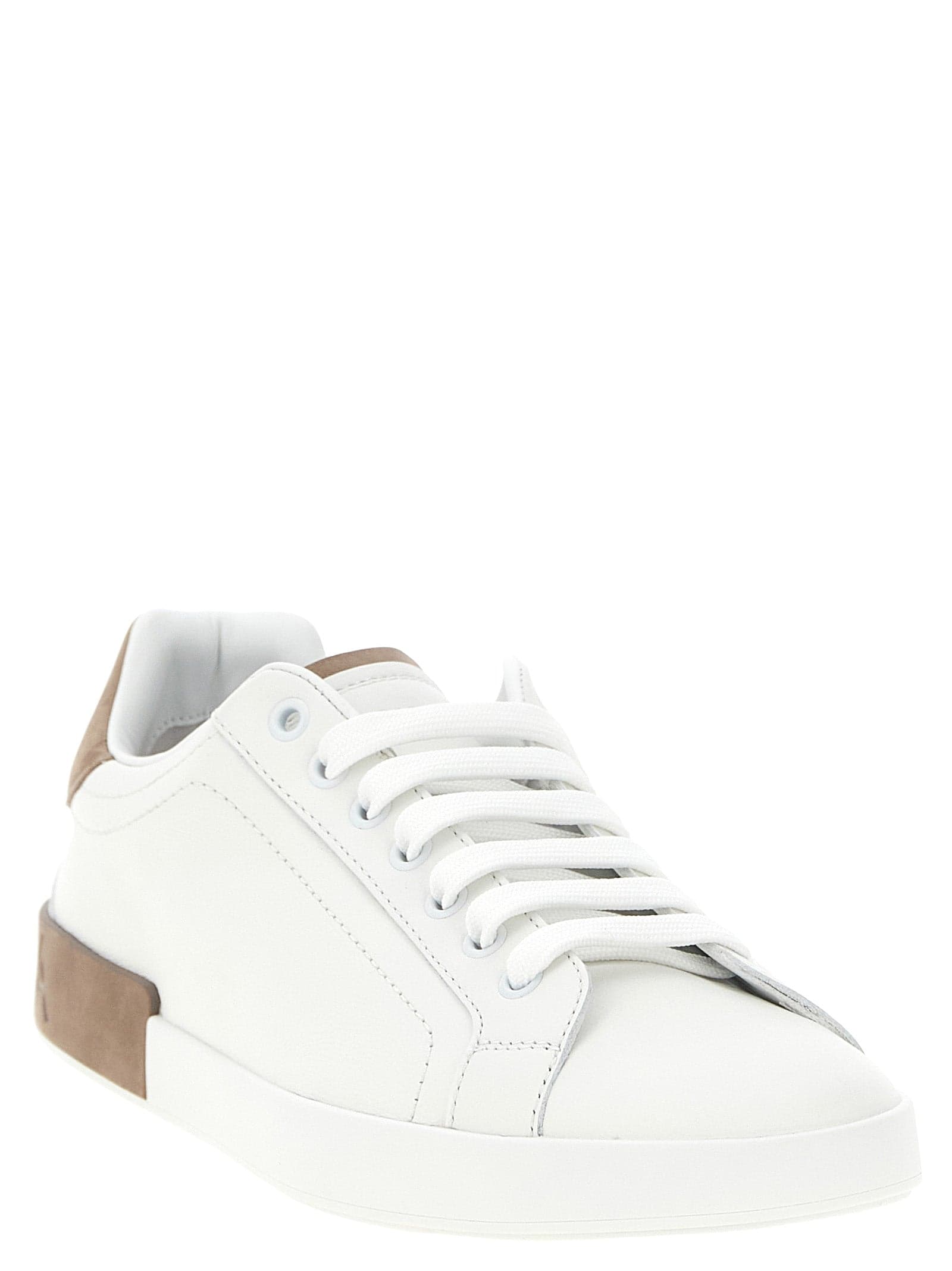 Dolce & Gabbana Beige Calfskin Low Top Sneakers - 2