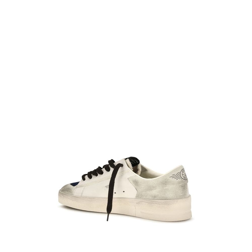 Golden Goose Gray Calf Leather Bos Taurus Low Top Sneakers - 3