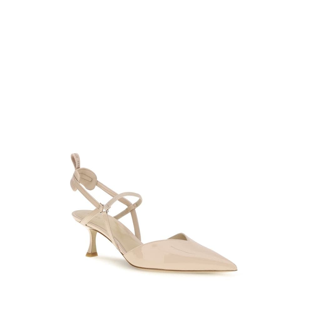 Fendi Beige Calf Leather Bos Taurus Pumps - 2