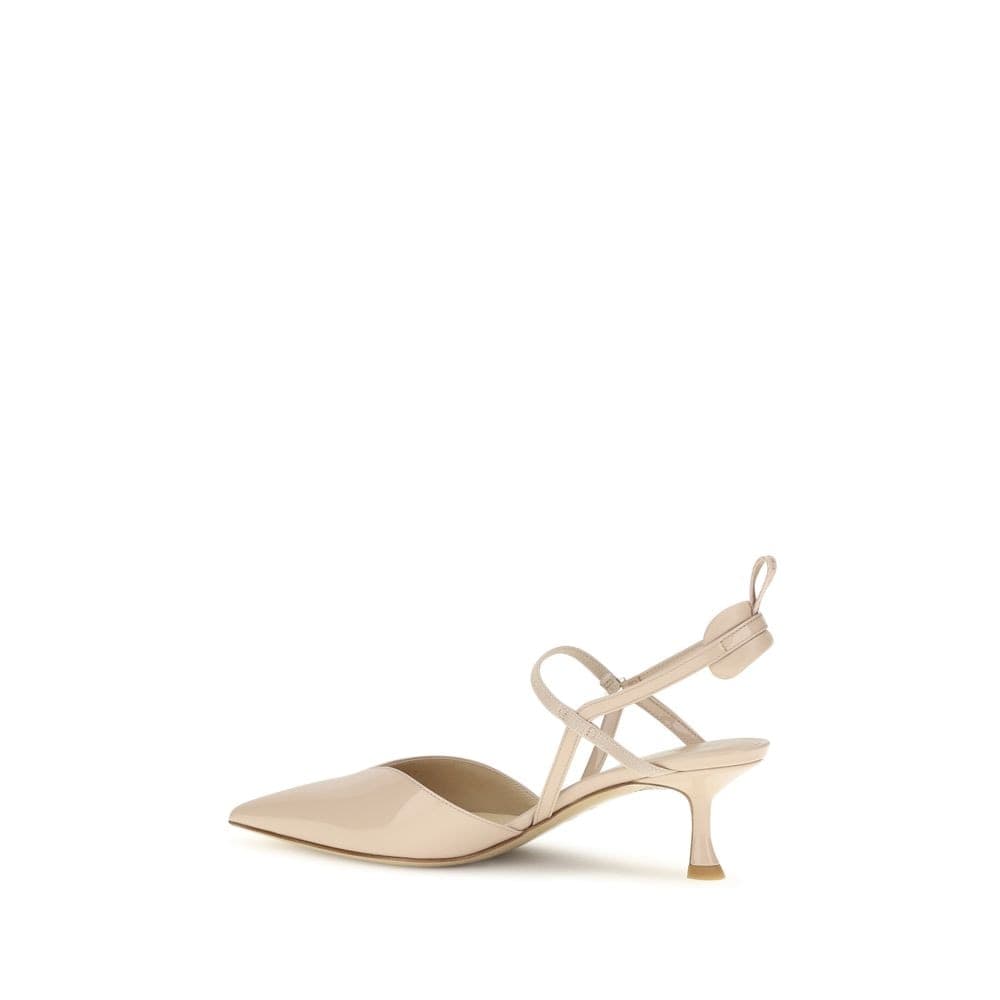 Fendi Beige Calf Leather Bos Taurus Pumps - 3