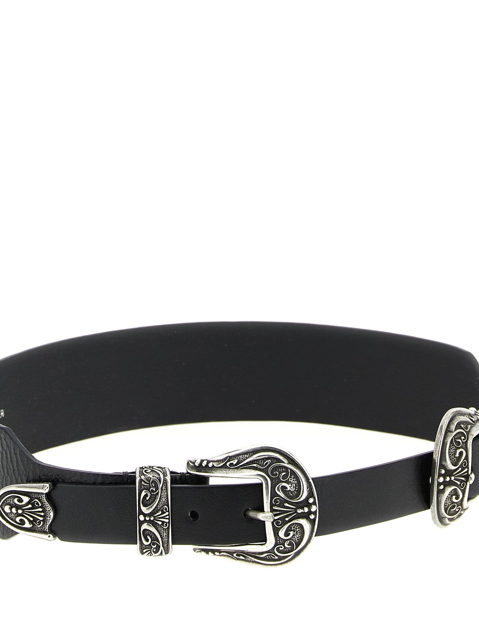 Golden Goose Black Cowhide Regular Belt - 3