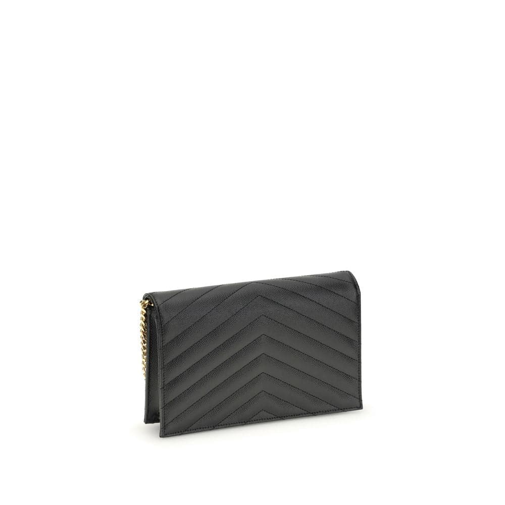 Saint Laurent Black Calf Leather Bos Taurus Wallet - 3