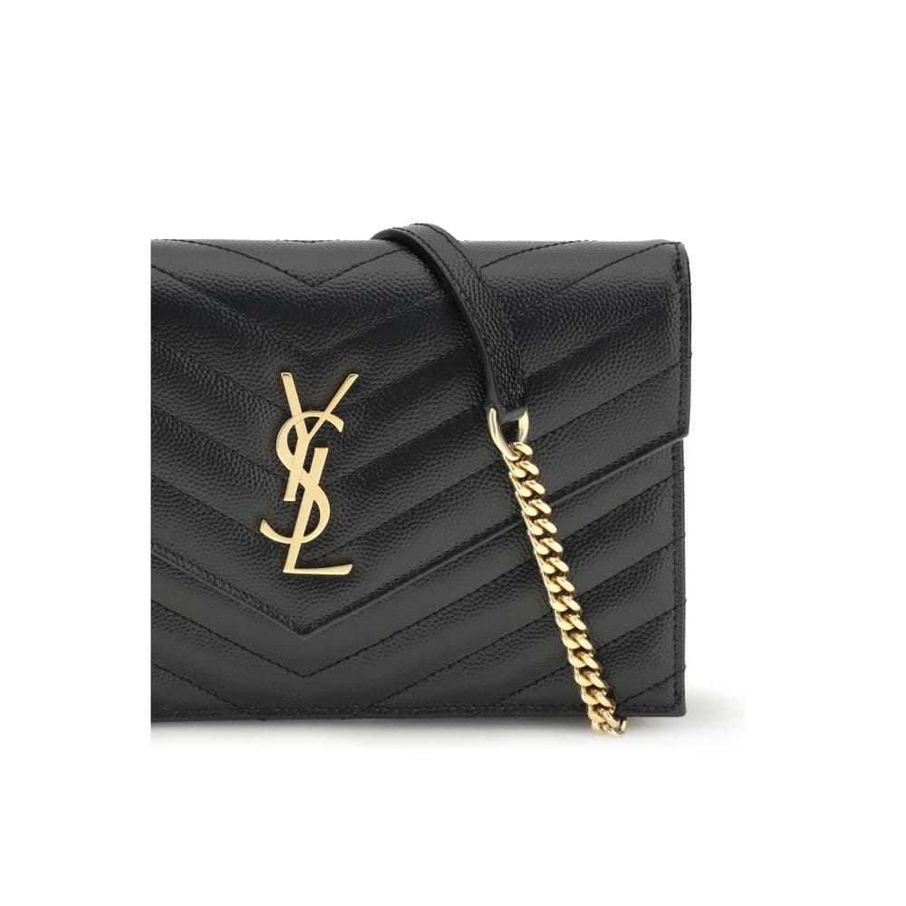 Saint Laurent Black Calf Leather Bos Taurus Wallet - 4
