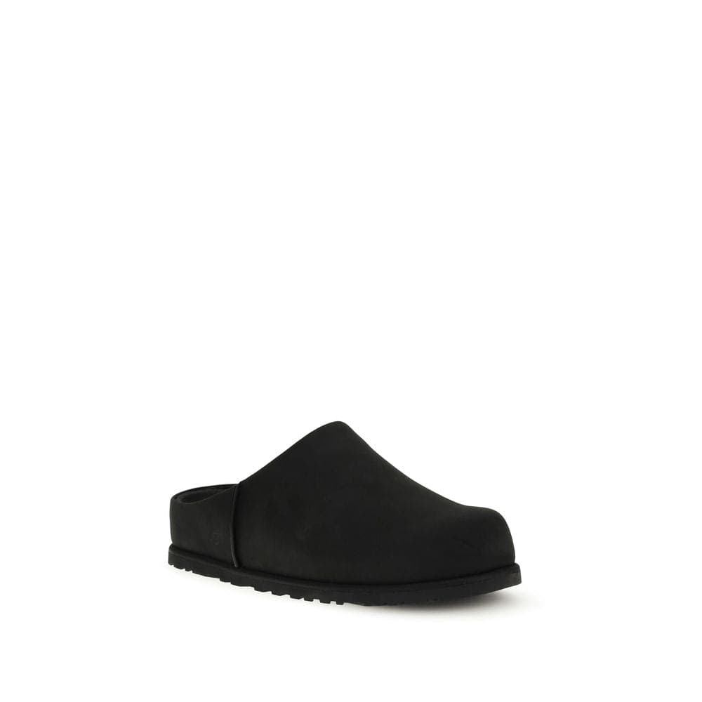 UGG Black Calf Leather Bos Taurus Mules - 2