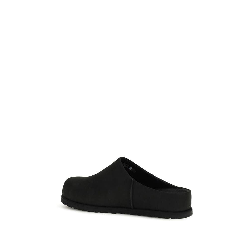 UGG Black Calf Leather Bos Taurus Mules - 3