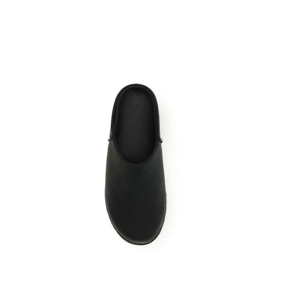 UGG Black Calf Leather Bos Taurus Mules - 4