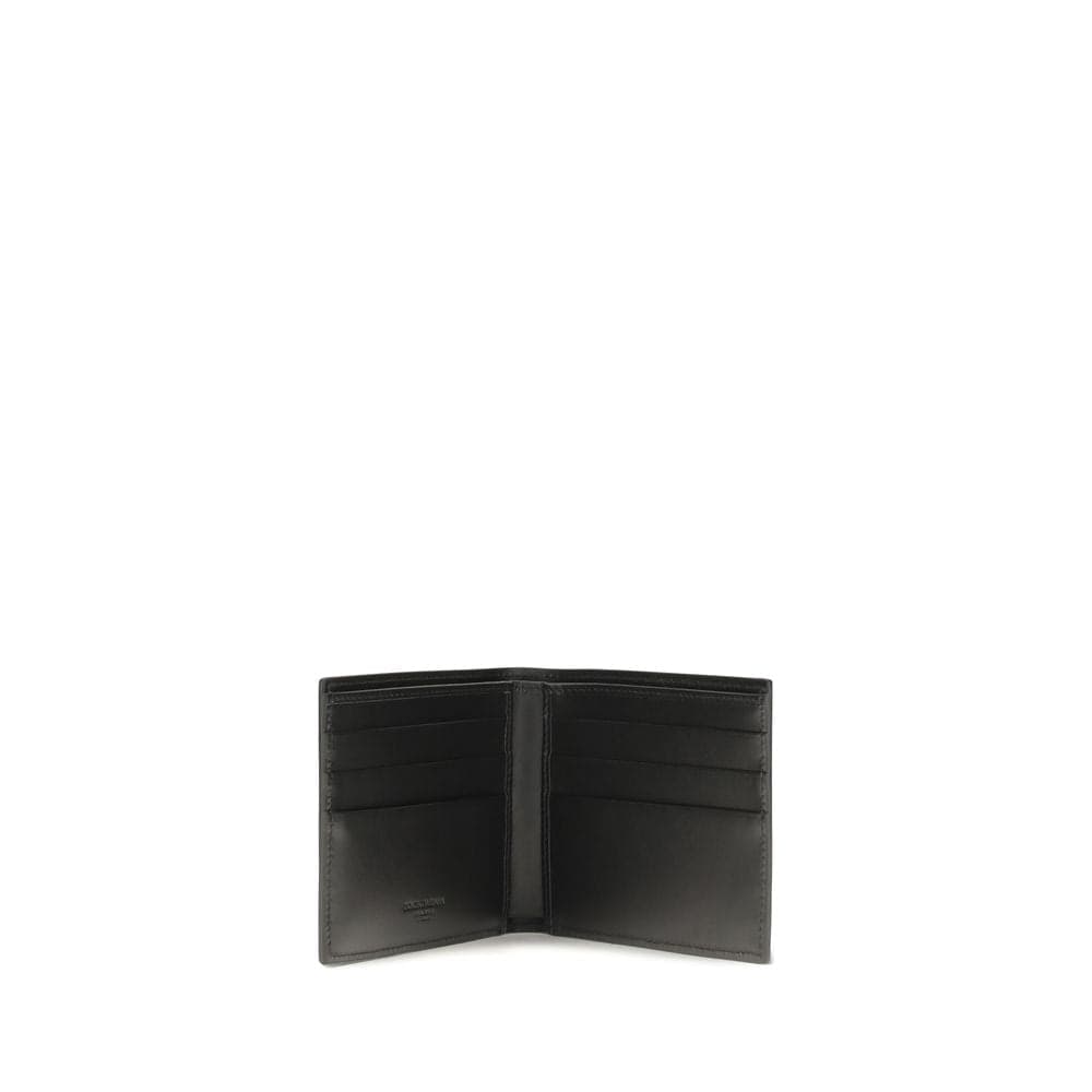 Dolce & Gabbana Black Calf Leather Bos Taurus Wallet - 3