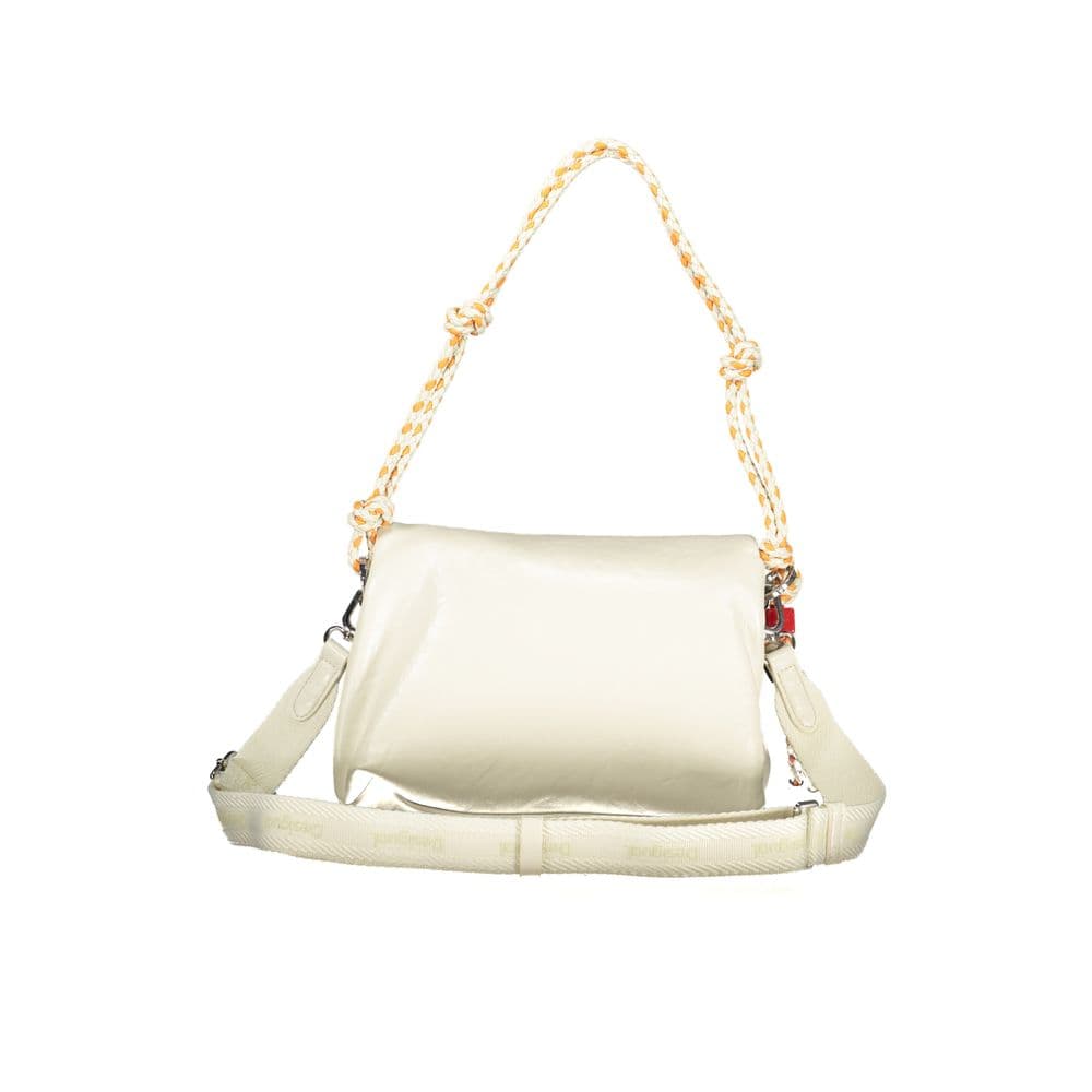 Desigual Ecru Polyurethane Women Handbag - 2
