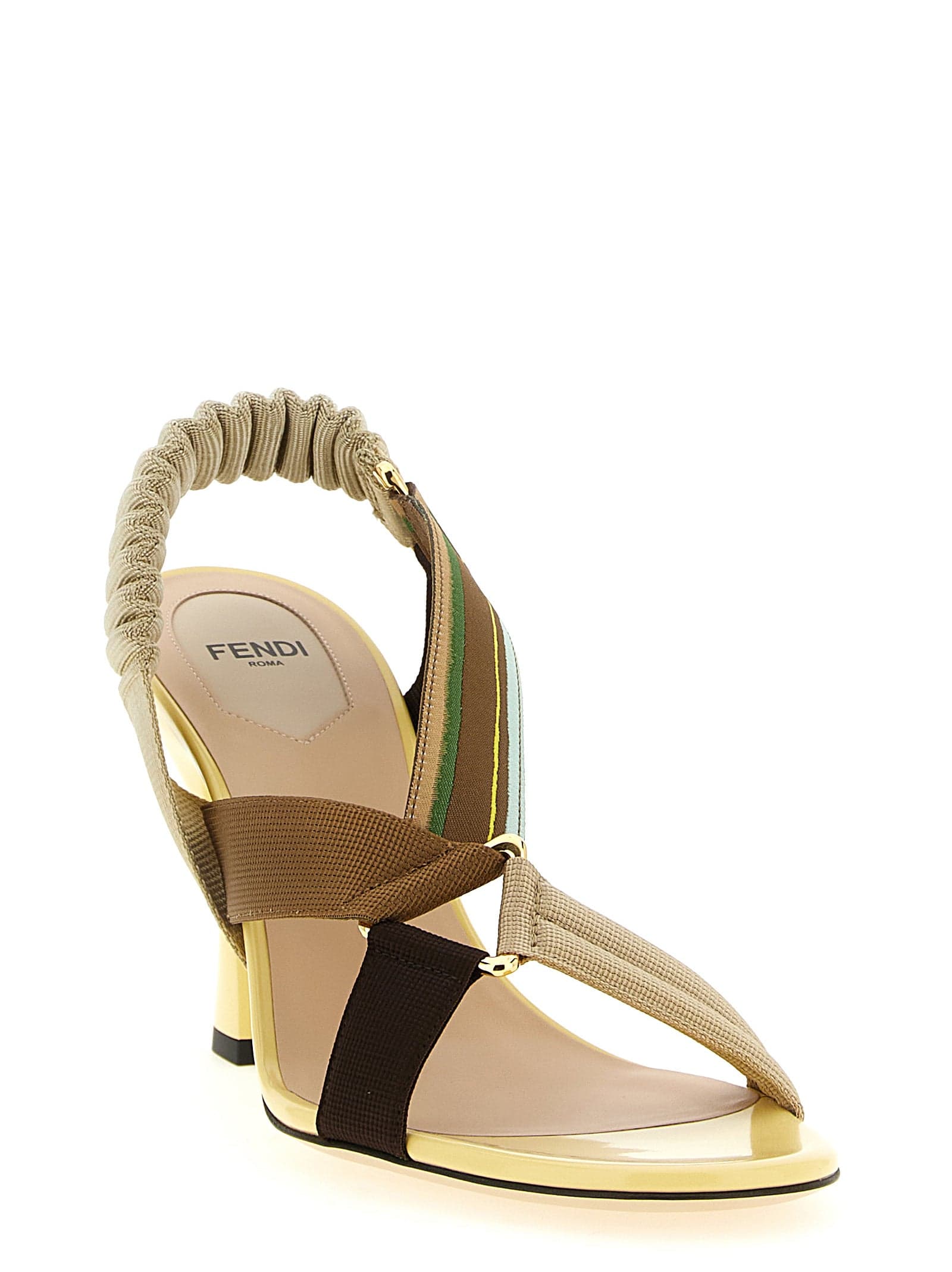 Fendi Multicolor Viscose Mid Heel Pumps - 2