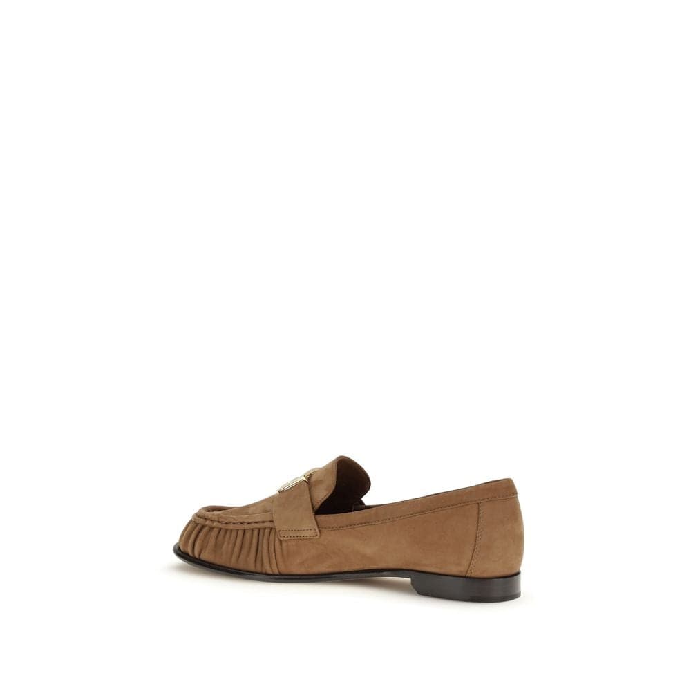 Fendi Brown Lamb Ovis Aries Slip-On Loafers - 3