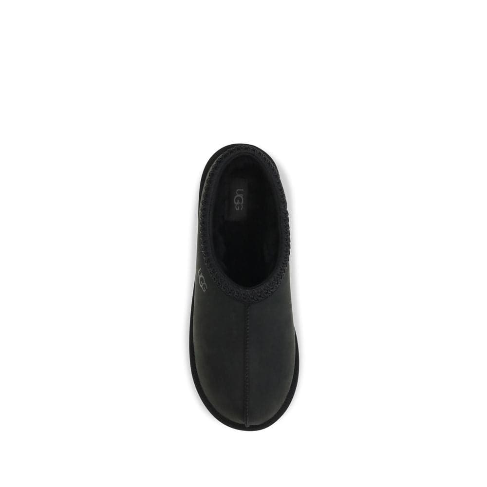 UGG Black Nubuc Leather Clogs - 4