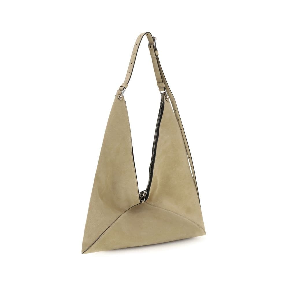 Moschino Beige Suede Leather Shoulder Bag - 3